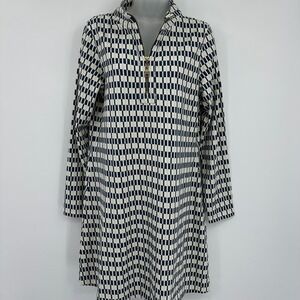 Spartina 449 Navy and Cream Long Sleeve Dress